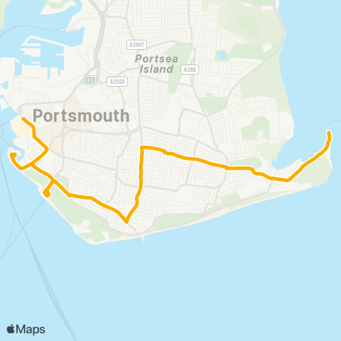 Stagecoach South The Hard Interchange - Lifeboat Station map
