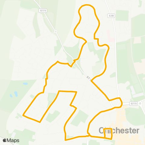 Stagecoach South Cathedral - Cathedral map