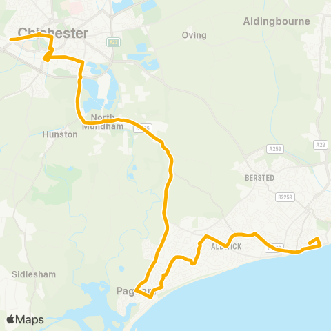 Stagecoach South Westgate - High Street map
