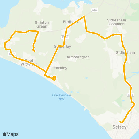 Stagecoach South Furzefield - The Academy map