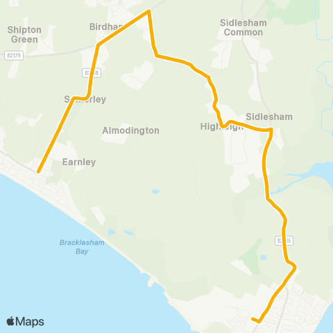 Stagecoach South Middleton Close - The Academy map