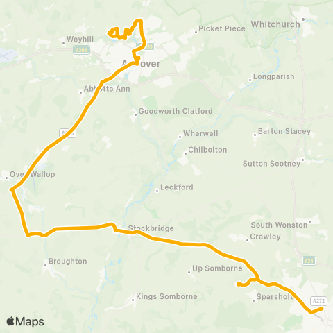 Stagecoach South Richborough Drive - Peter Symonds map