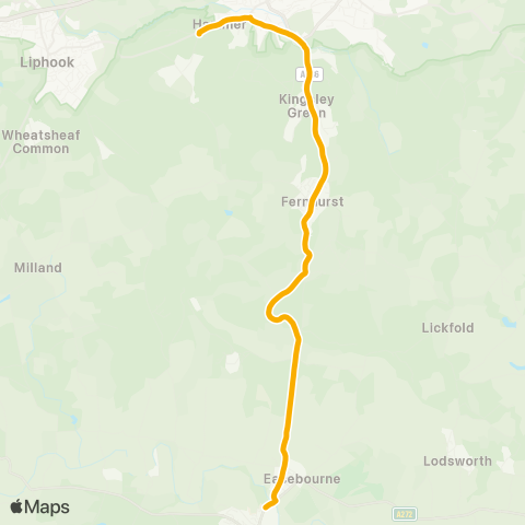 Stagecoach South Hammer Hill Estate - Rother College map