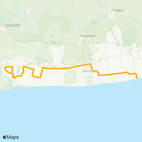 Stagecoach South Crabtree Parade - Water Lane map