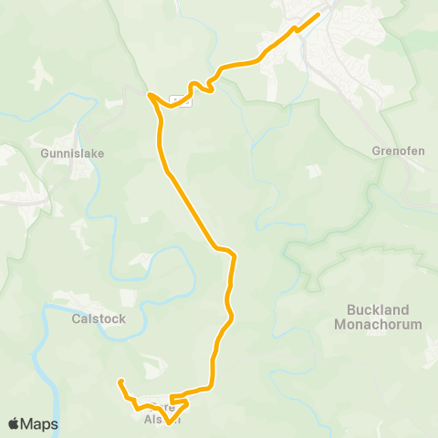 Stagecoach South West Bere Alston Station - Bus Station map
