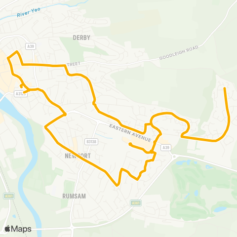 Stagecoach South West Larkspur Gardens - Bus Station map