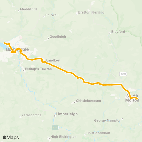 Stagecoach South West Bridge - Northfield Park map