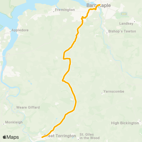 Stagecoach South West Bus Station - Church map