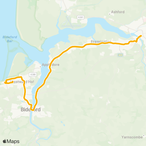 Stagecoach South West Bus Station - Swanswood Gardens map