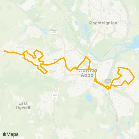 Stagecoach South West Hele Park - Hele Park map