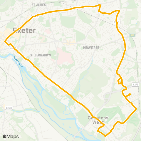 Stagecoach South West Tesco Filling Sta - Tesco Filling Sta map