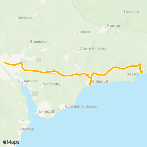 Stagecoach South West Sea Front - Bus Station map
