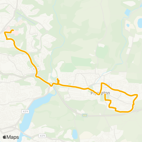 Stagecoach South West George Lane - Derriford Hospital map