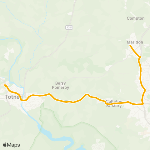 Stagecoach South West King Edward VI School - School map