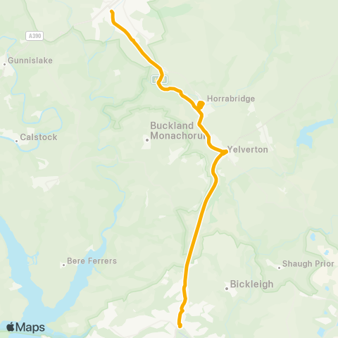 Stagecoach South West School - The George P&R map