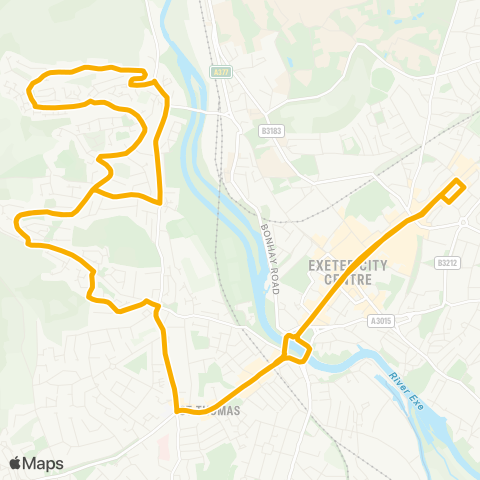 Stagecoach South West Sidwell Street - Sidwell Street map