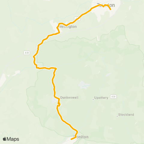 Stagecoach South West Lace Walk - Castle Way map