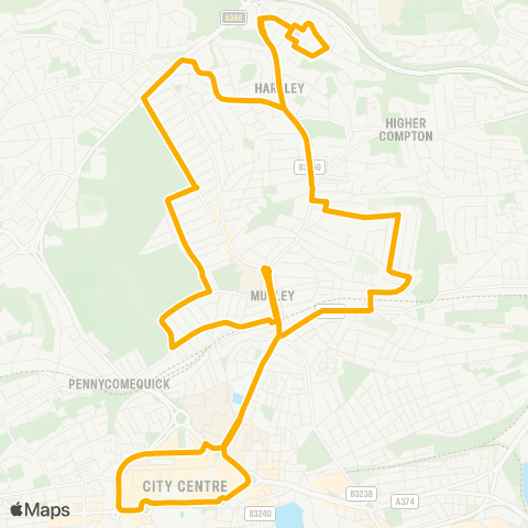 Stagecoach South West Royal Parade - Royal Parade map