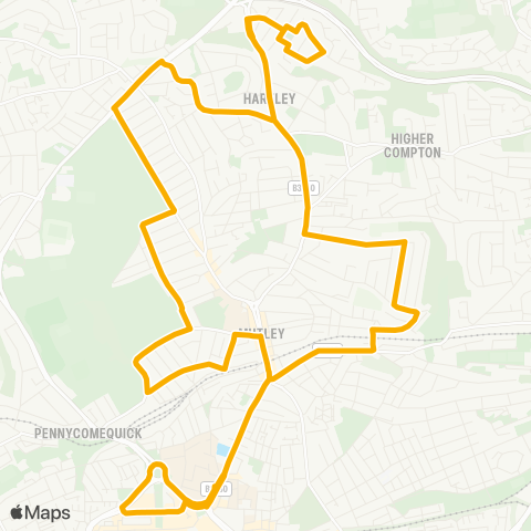 Stagecoach South West Mayflower Street - Mayflower Street map