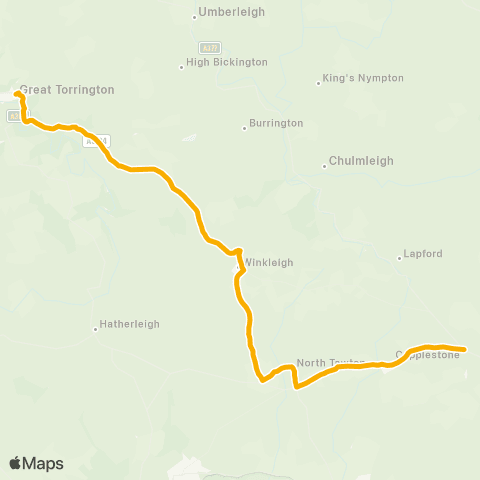 Stagecoach South West Stone - Church map