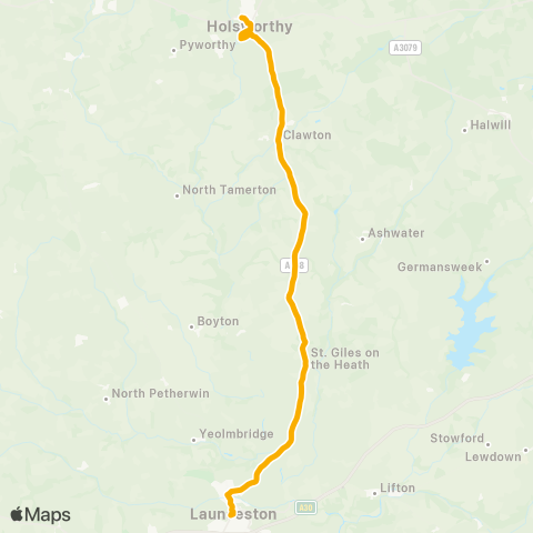 Stagecoach South West Westgate Street - Pins Park map
