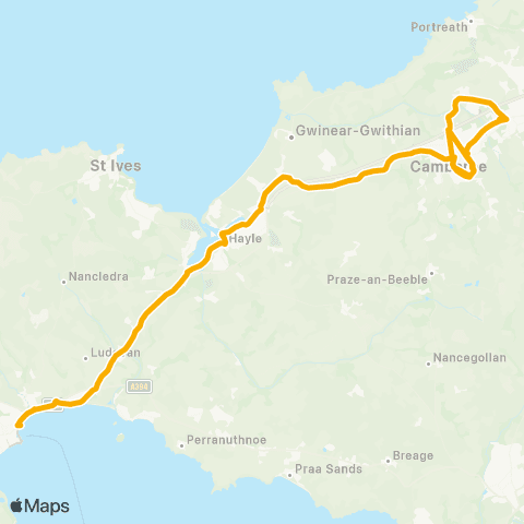 Stagecoach South West Duchy College - Bus Station map