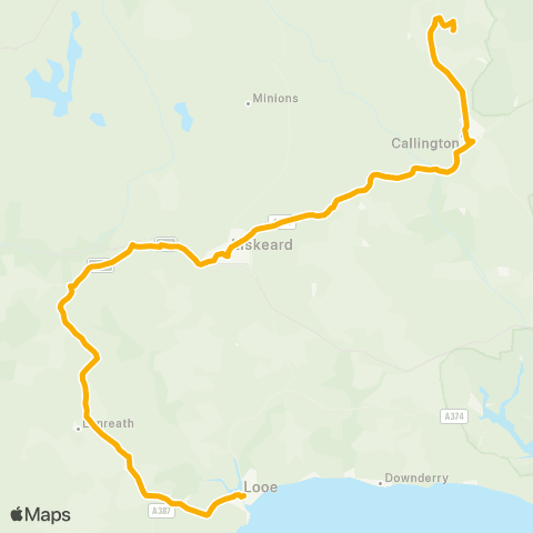 Stagecoach South West Duchy College - Bridge map
