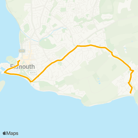 Stagecoach South West Leisure Centre - Devon Cliffs S Beach map