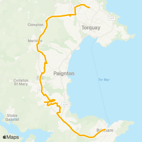 Stagecoach South West Cuthbert Mayne School - S Devon College map