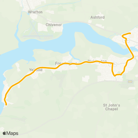 Stagecoach South West Community College - Anstey Way map