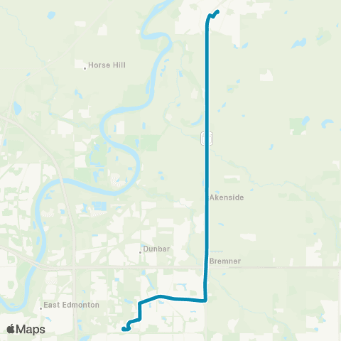 Strathcona County Transit Fort Saskatchewan map