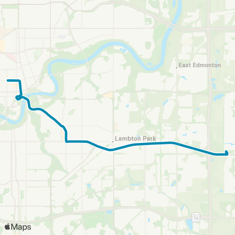 Strathcona County Transit Ordze - Downtown map