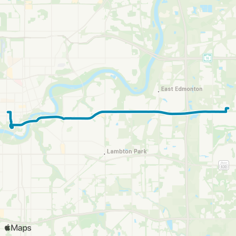 Strathcona County Transit Bethel - Government Centre map