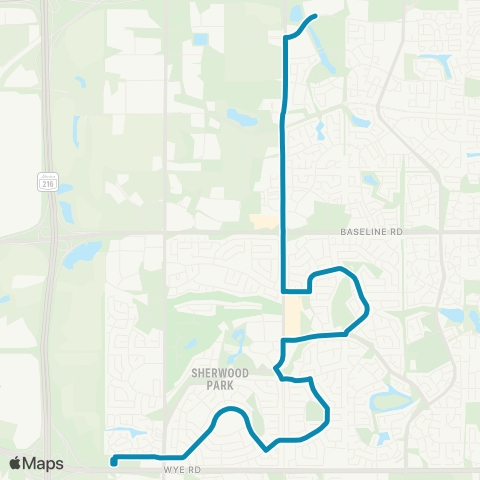 Strathcona County Transit Bethel - Ordze - Glen Allan map