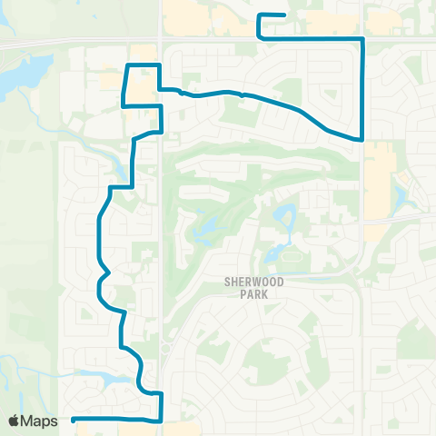Strathcona County Transit Bethel - Ordze - Woodbridge map