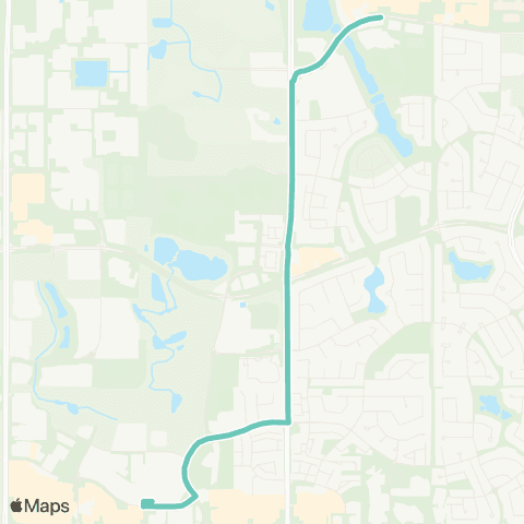 Strathcona County Transit School Special map