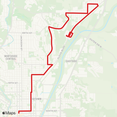Sioux City Transit Leeds map