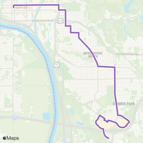 Sioux City Transit Mall-Commons map