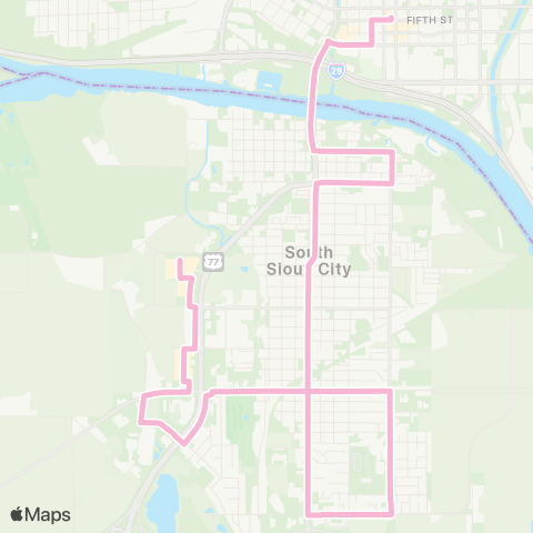 Sioux City Transit South Sioux City map