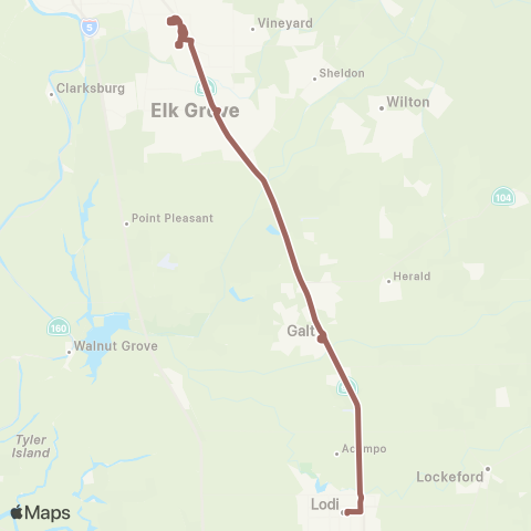 SCT Link Highway 99 Express map