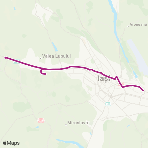 SCTP Tatarasi Sud - Targu Cucu - Pacurari - MALL MOLDOVA - Metro map