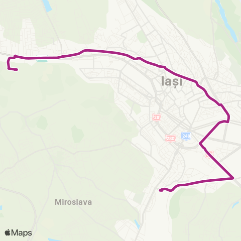 SCTP CUG I - Poitiers - T. Vladimirescu - Pacurari - MALL MOLDOVA map