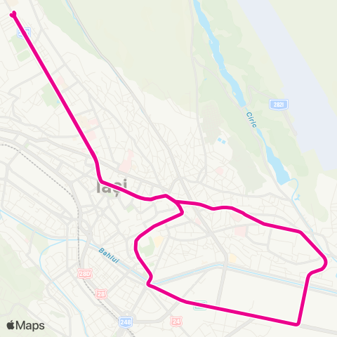 SCTP Copou - Targu Cucu - Podu Ros - Tatarasi - Copou map