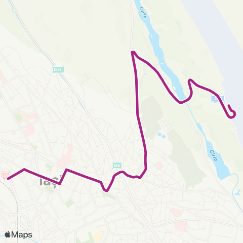 SCTP Gara - Piata Unirii - Targu Cucu - Aeroport map