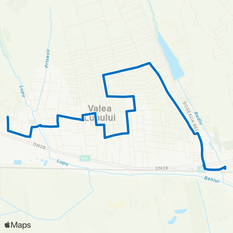 SCTP Valea Lupului - Canta map