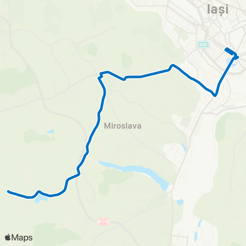 SCTP Podu Ros - Miroslava - Proselnici map