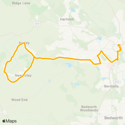 Stagecoach Midlands  map