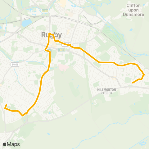 Stagecoach Midlands  map