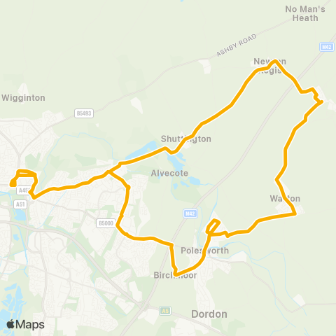 Stagecoach Midlands Corporation St - Bus Garage map
