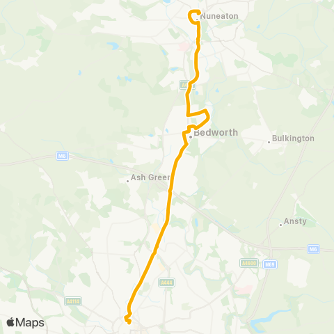 Stagecoach Midlands Sainsbury's - Bus Station map